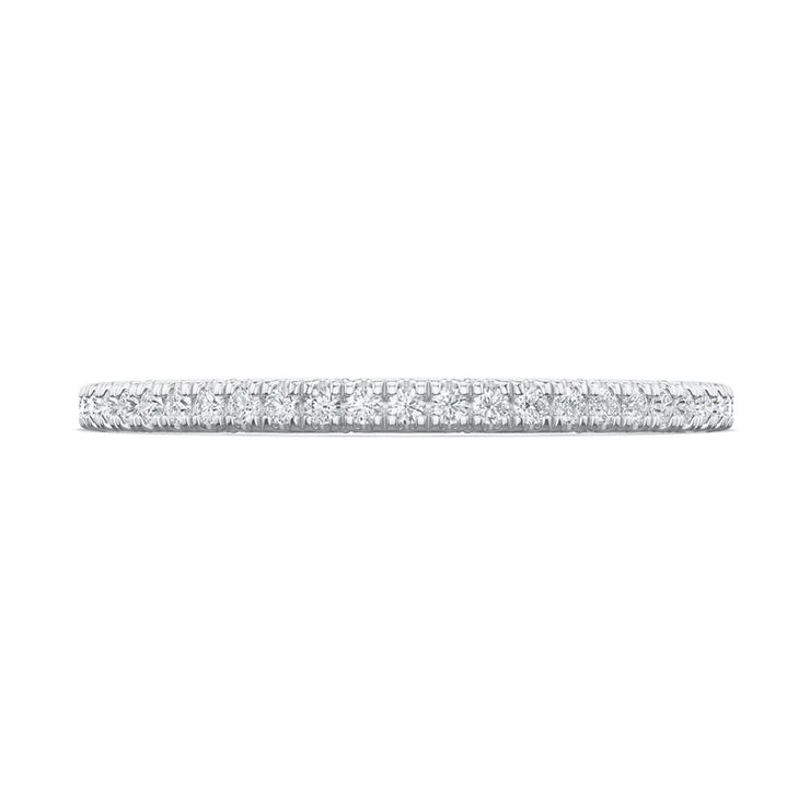 French Pavé Diamond Wedding Band