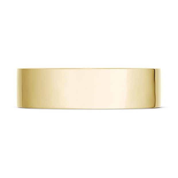 Classic Flat in High Polish Finish Wedding Band