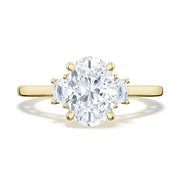 Oval 3-Stone Engagement Ring