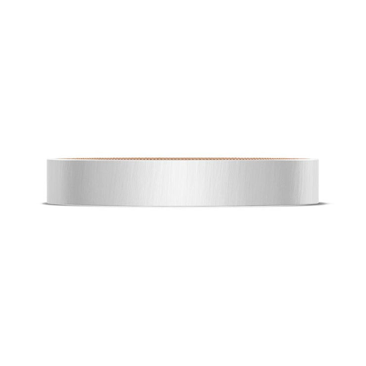 Classic Two-Tone Flat Wedding Band in Satin Finish