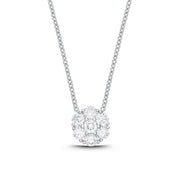 Floral Diamond Pendant .50ctw approx.