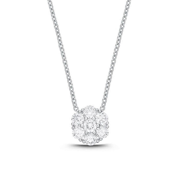 Floral Diamond Pendant .50ctw approx.