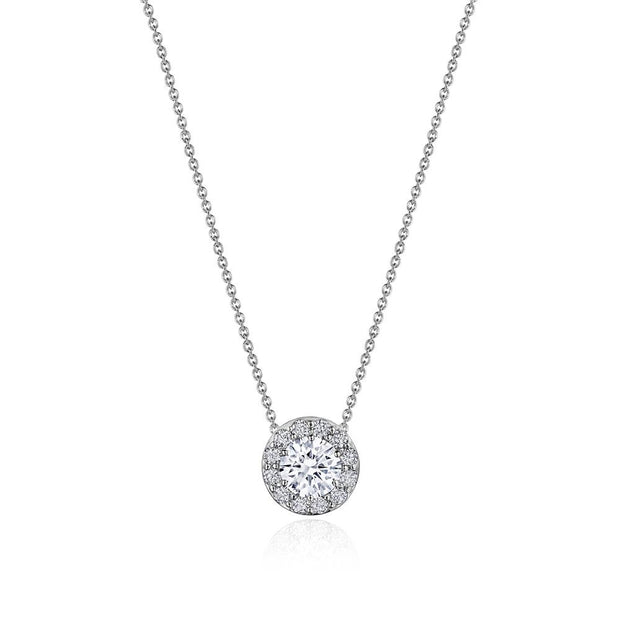 17"" Single Bloom Diamond Necklace