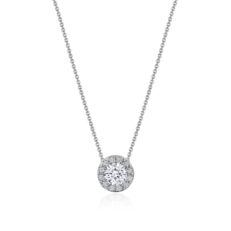 17"" Single Bloom Diamond Necklace