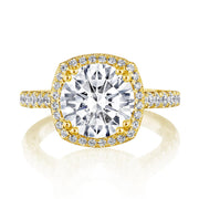 Cushion Bloom Engagement Ring