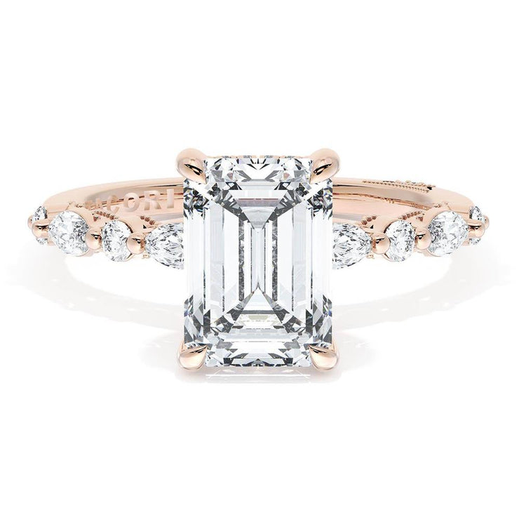 Emerald Solitaire Engagement Ring