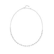 Vintage Petal Diamond Line Necklace 2.90ctw approx.