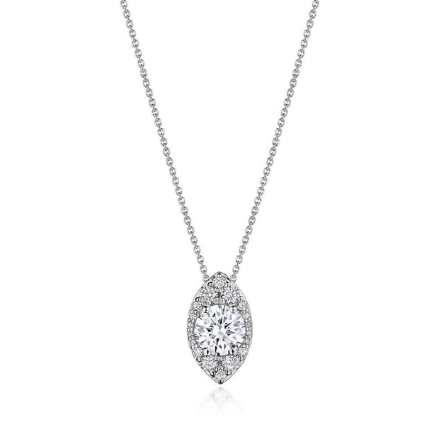 17"" Vertical Marquise Bloom Diamond Necklace