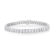 Oval Illusion Tennis Bracelet 8ctw approx.