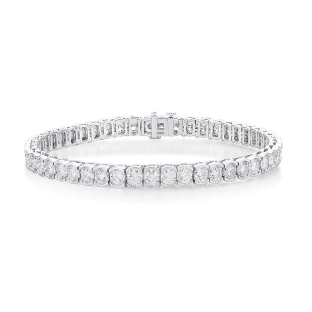 Oval Illusion Tennis Bracelet 8ctw approx.