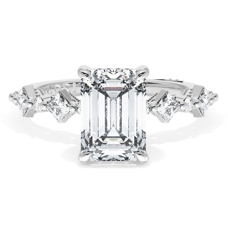 Emerald Solitaire Engagement Ring