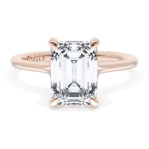 Emerald Solitaire Engagement Ring