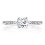 Princess Solitaire Engagement Ring