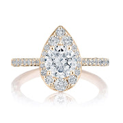 Round Bloom Engagement Ring