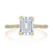 Emerald Solitaire Engagement Ring