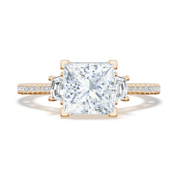 Princess 3-Stone Engagement Ring