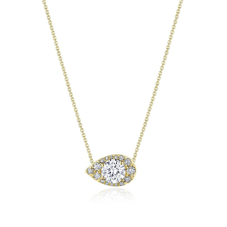 17"" Pear Bloom Diamond Necklace