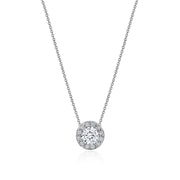 17"" Single Bloom Diamond Necklace