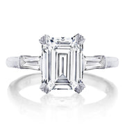 Emerald 3-Stone Engagement Ring