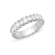 Geo Arts Emerald-Cut Eternity Band 4.10-4.85ctw approx.