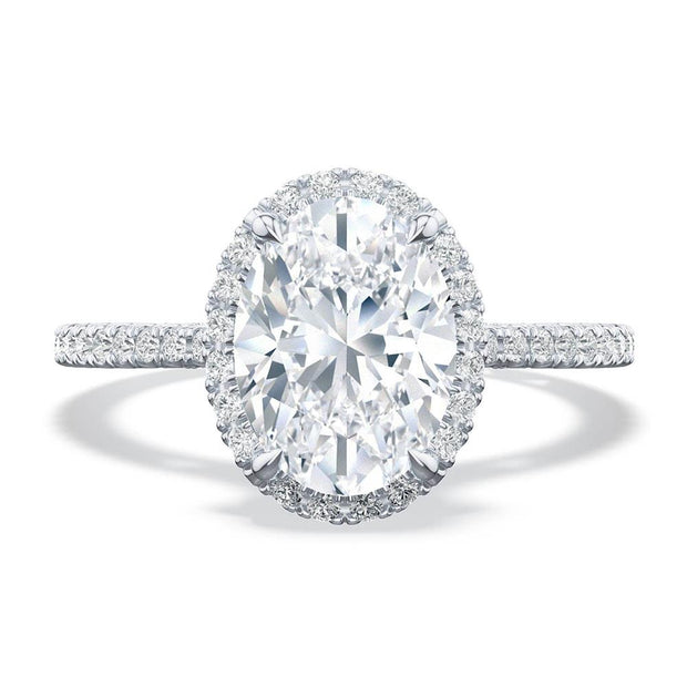 Oval Bloom Engagement Ring