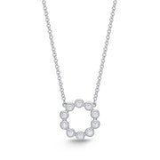 Milgrain Circle Necklace
