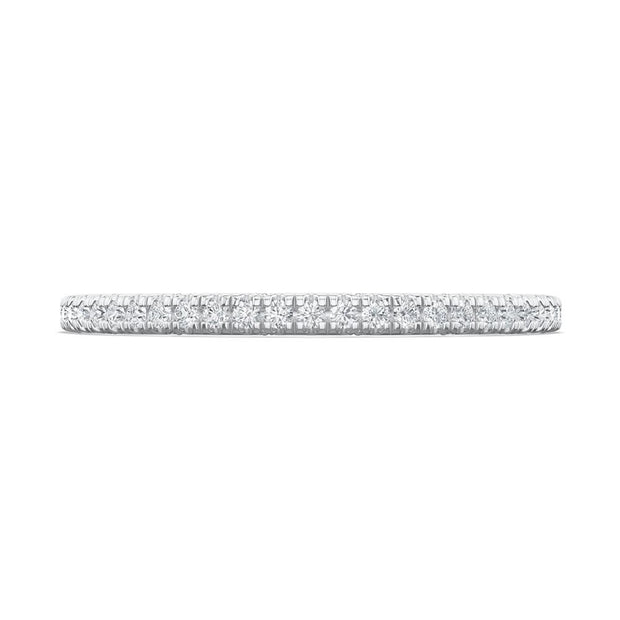 French Pavé Diamond Wedding Band