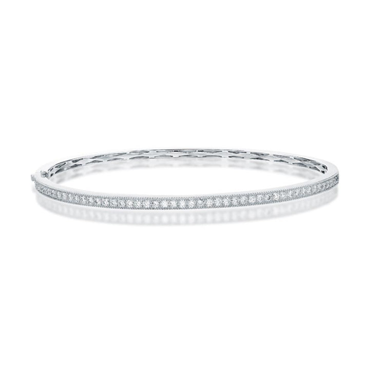 Milgrain Diamond Bangle .70ctw approx.