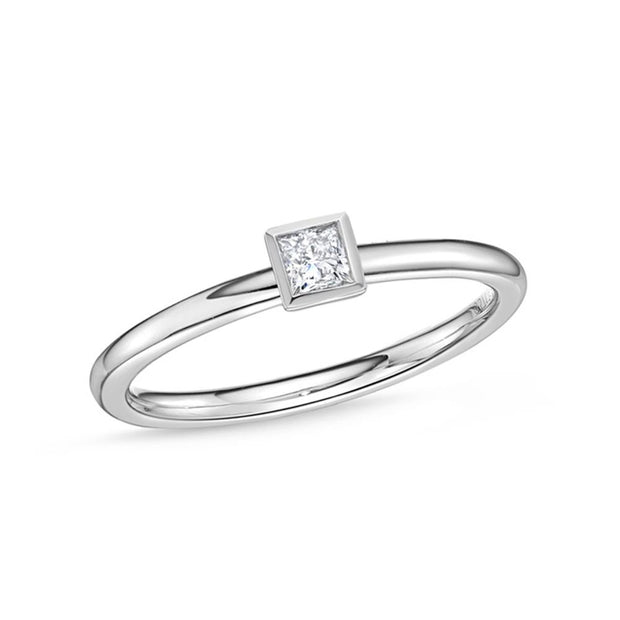 Princess Cut Petite Stackable Band .15ctw approx.