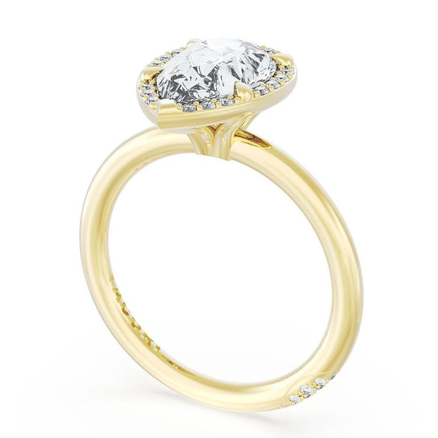 Pear Bloom Engagement Ring