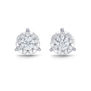 Bouquet 3-Prong Studs .67ctw approx. (.20 centers)