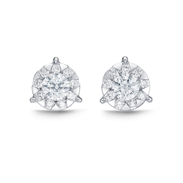Bouquet 3-Prong Studs .67ctw approx. (.20 centers)