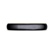 Titanium Two-Tone Round Wedding Band - 4mm