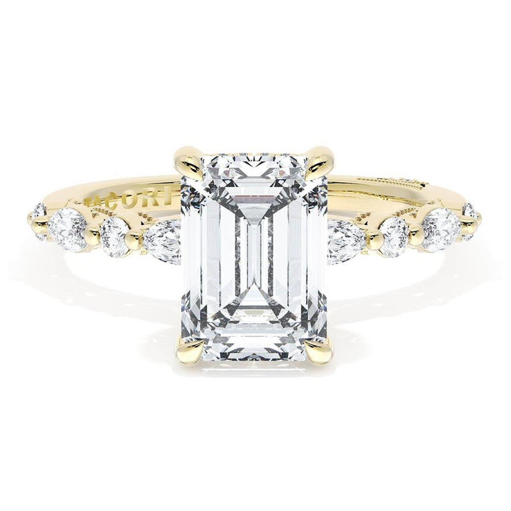 Emerald Solitaire Engagement Ring