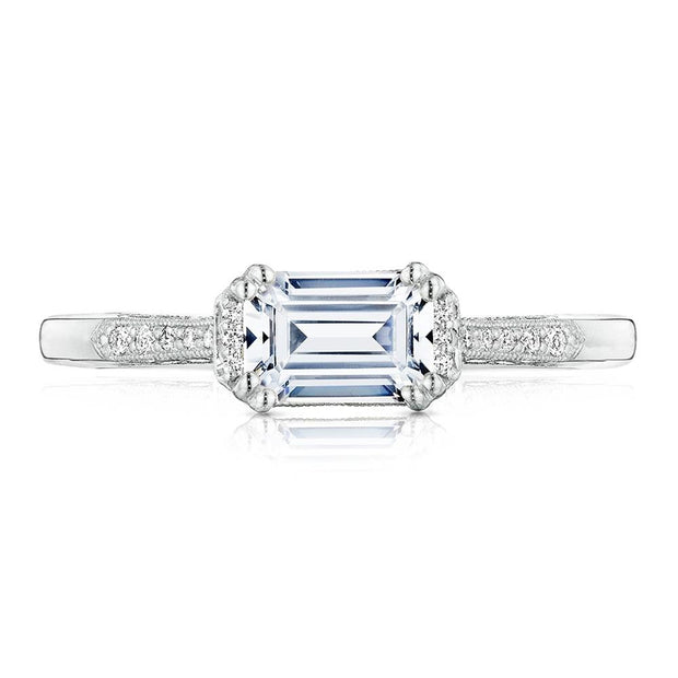 Emerald Solitaire Engagement Ring