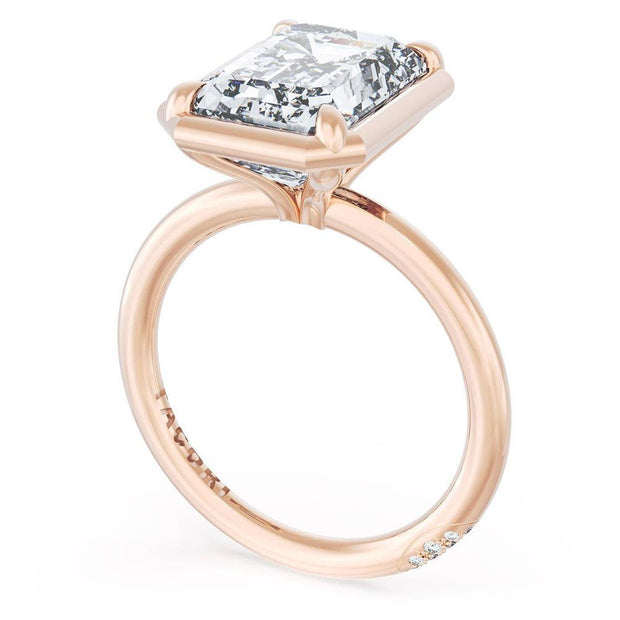 Pear Solitaire Engagement Ring w/ Marquise & Pear Band