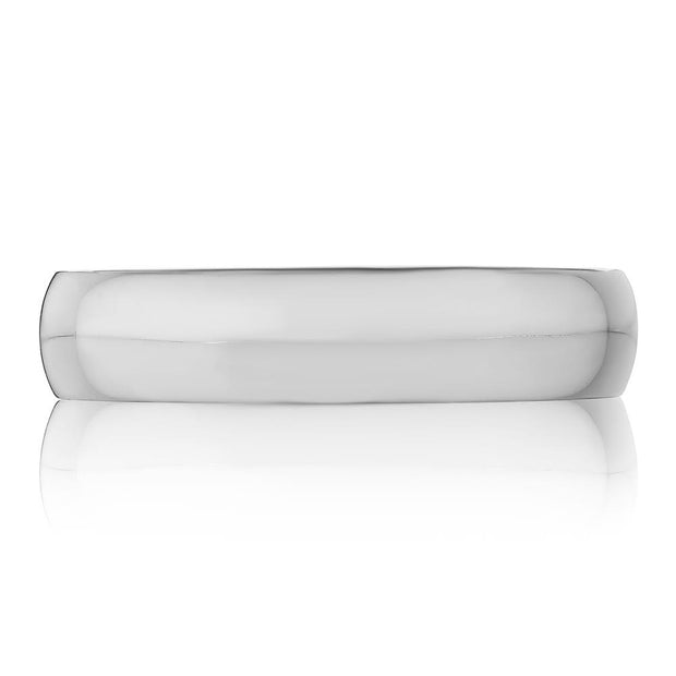 Classic Rounded in High Polish Finish Wedding Band