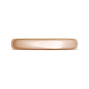 Classic Two-Tone Rounded Wedding Band in High Polish