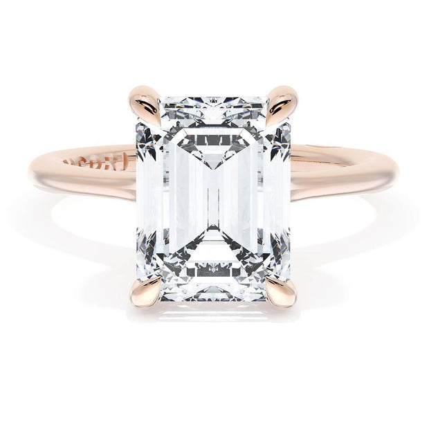 Emerald Solitaire Engagement Ring