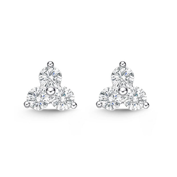 Trinity Diamond Studs .90ctw approx.