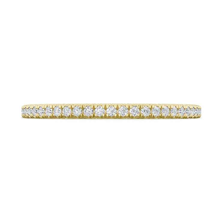 French Pavé Diamond Wedding Band