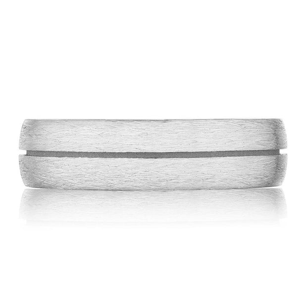 Classic Streamline in Brush Finish Wedding Band