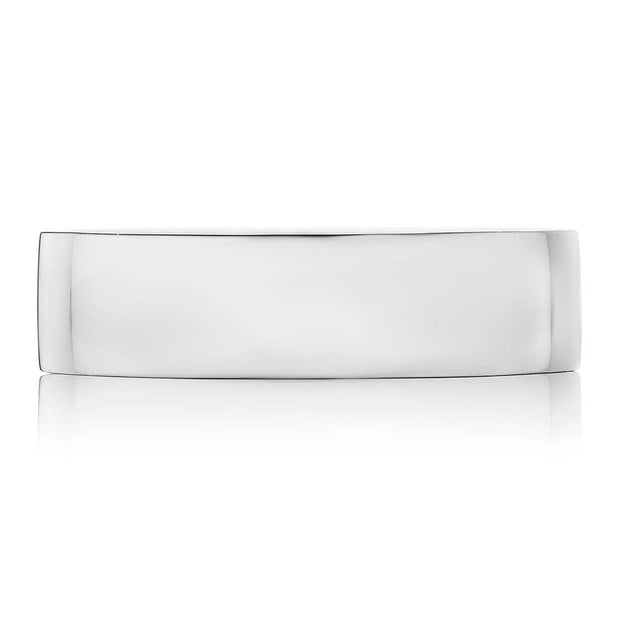 Classic Flat in High Polish Finish Wedding Band
