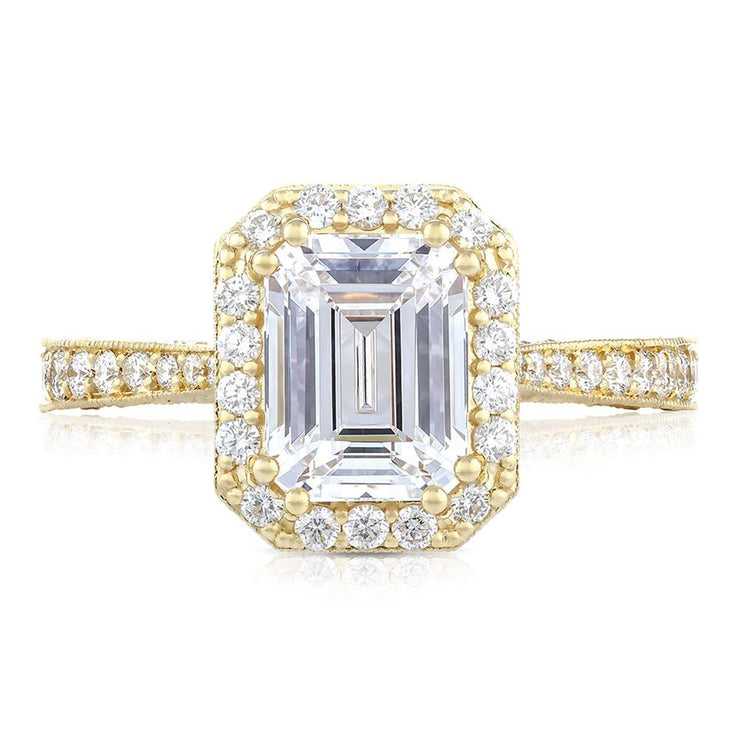 Emerald Bloom Engagement Ring