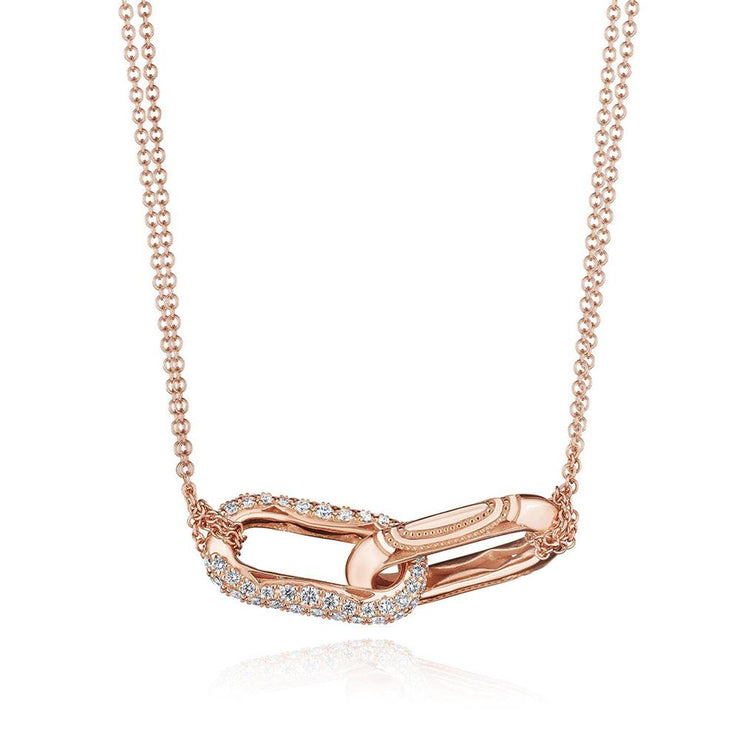 Double Link Pendant, Diamond