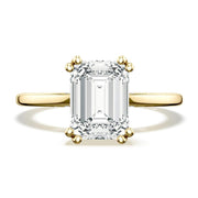 Emerald Solitaire Engagement Ring