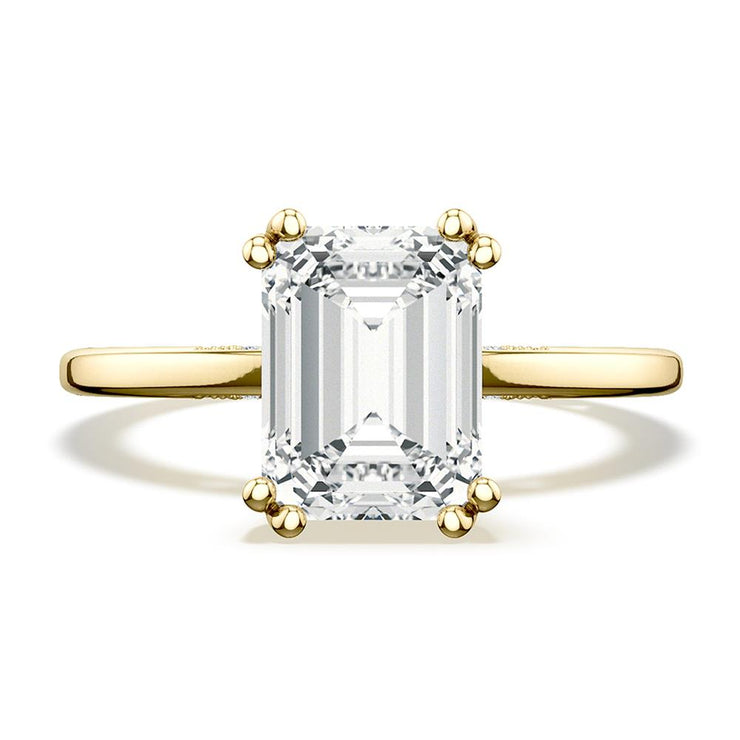 Emerald Solitaire Engagement Ring