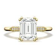Emerald Solitaire Engagement Ring