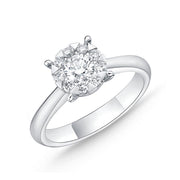 Bouquet Solitaire Engagement Ring .63ctw approx. (.40 center