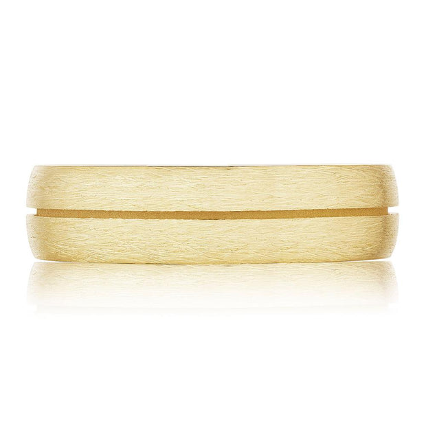 Classic Streamline in Brush Finish Wedding Band